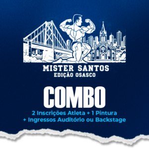 [COMBO] 2 Inscrições Atleta + 1 Pintura + Ingressos Auditório ou Backstage
